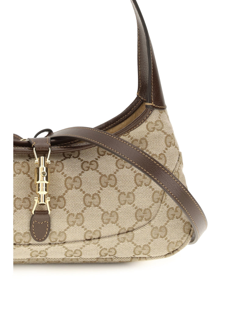 Gucci Jackie Slim Shoulder Bag — Beige