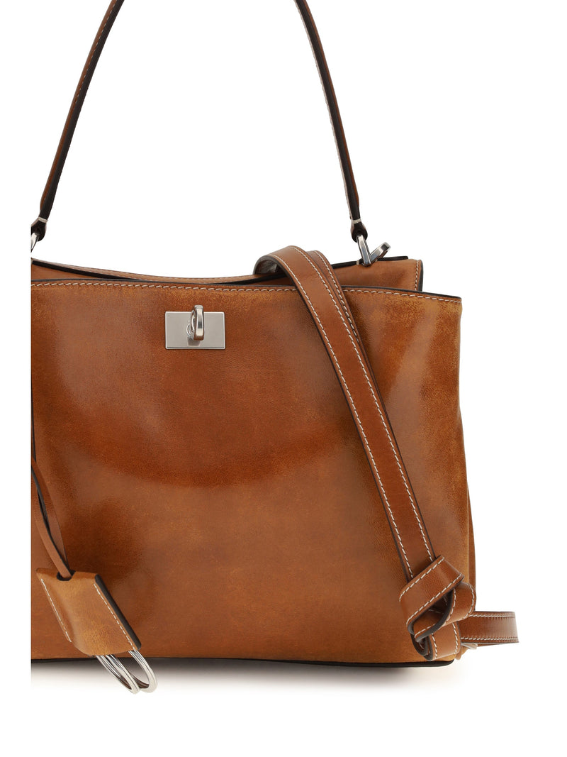 Balenciaga Rodeo Shoulder Bag — Tan Lambskin Leather