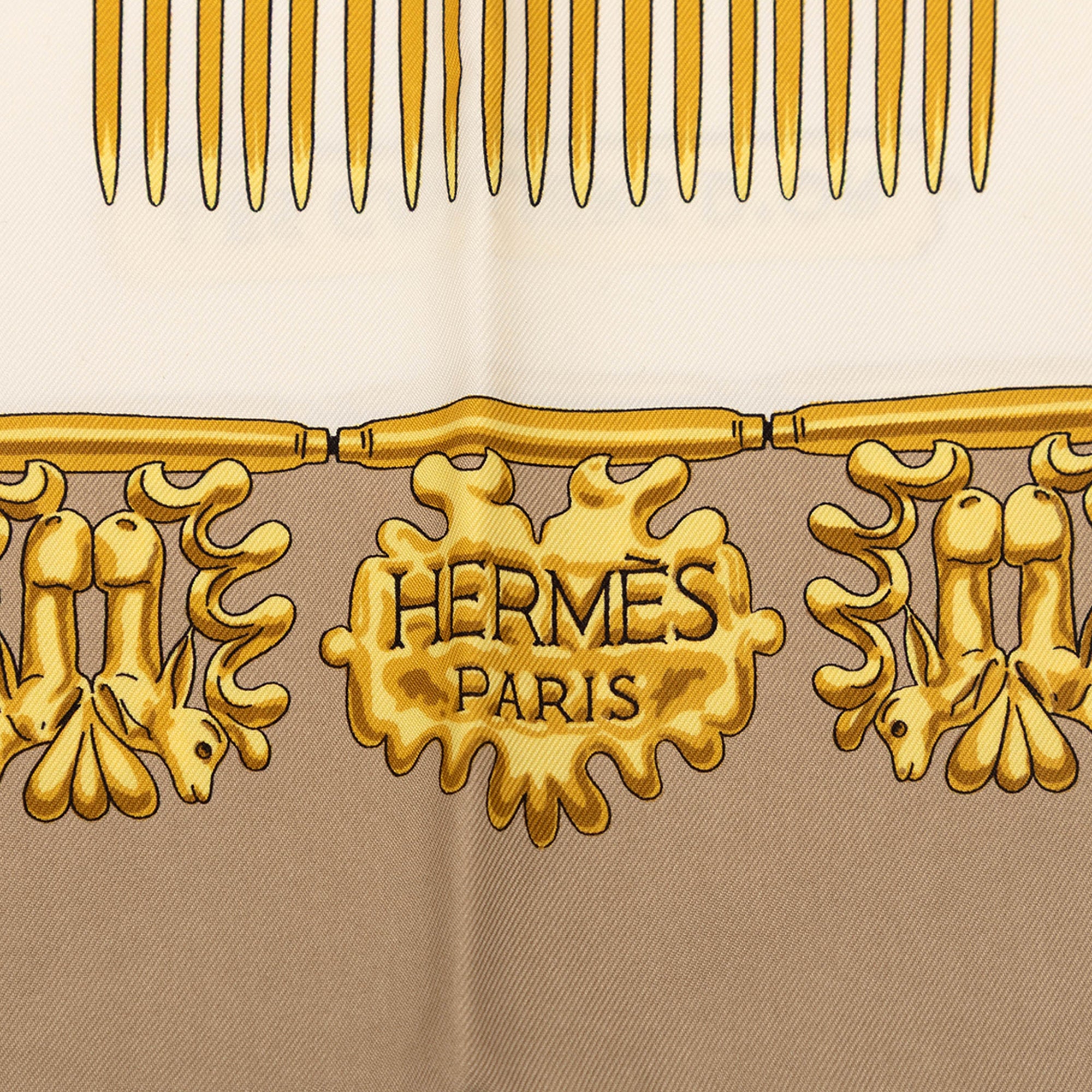 Les Cavaliers d Or Silk Scarf 90 - Image 3
