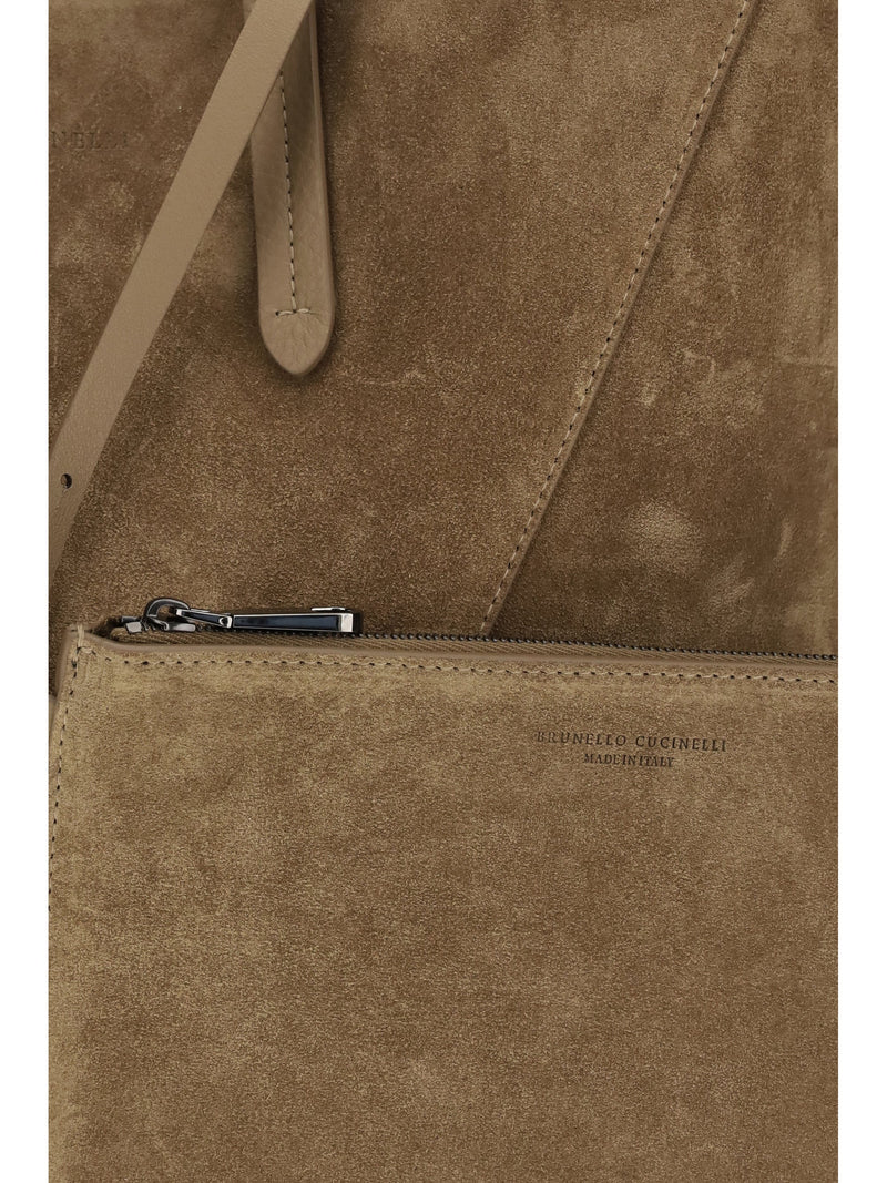 Brunello Cucinelli Bc Tote Bag — Beige Calf Leather Bos Taurus