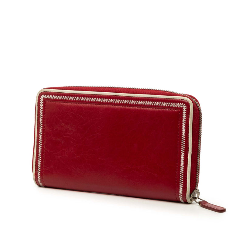 Distressed Calfskin Reissue 2.55 Zip Around Long Wallet - Image 2