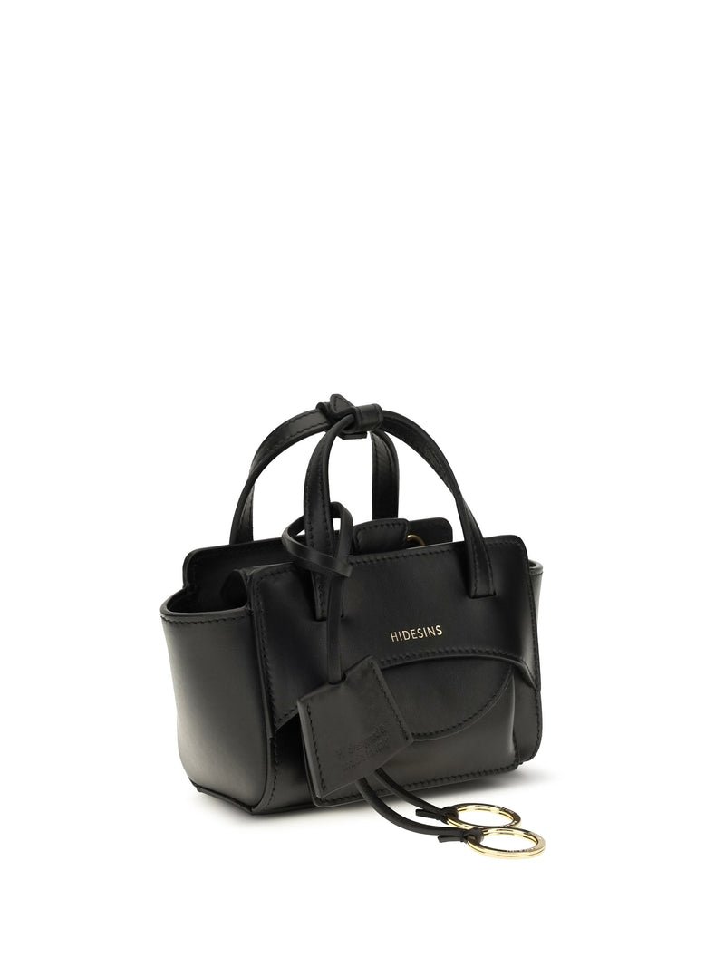 Hidesins Structured Calf Leather Mini Bag — Black Bos Taurus