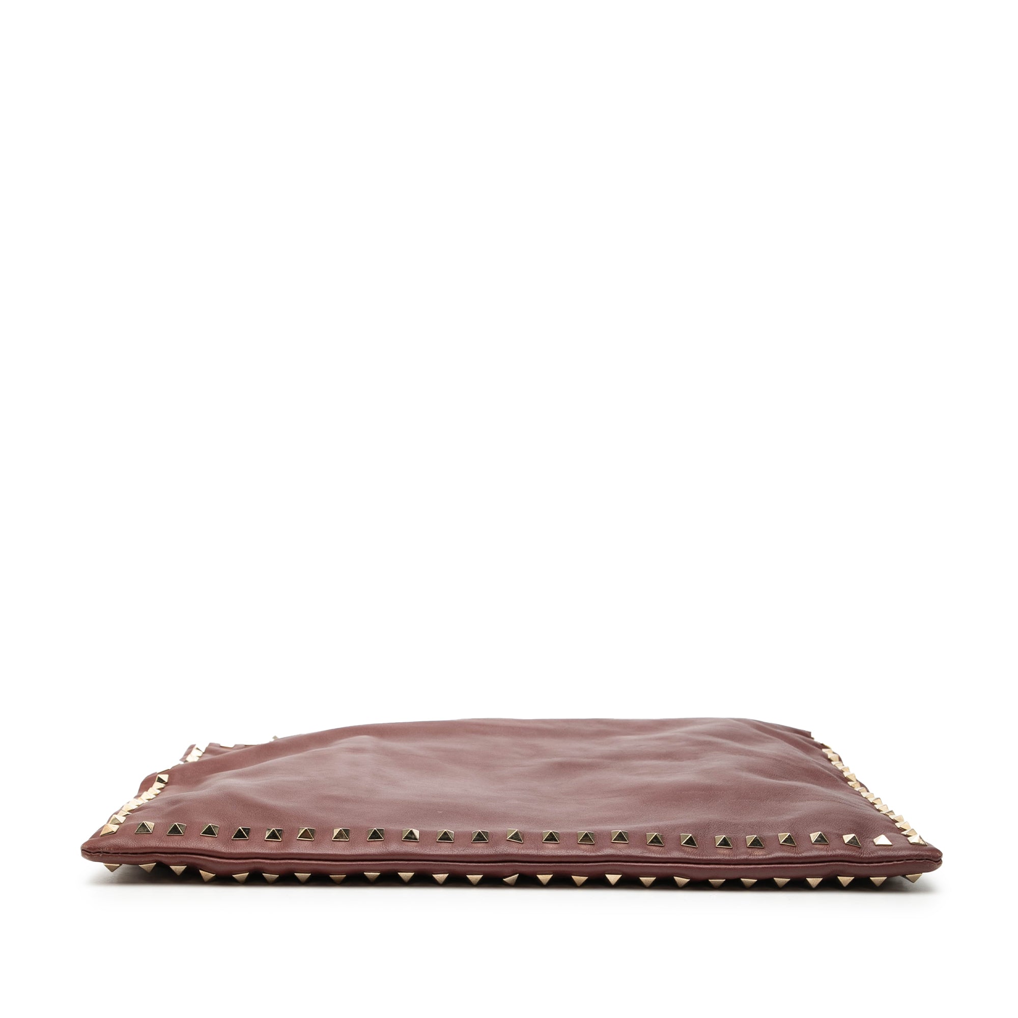 Large Leather Rockstud Clutch - Image 3
