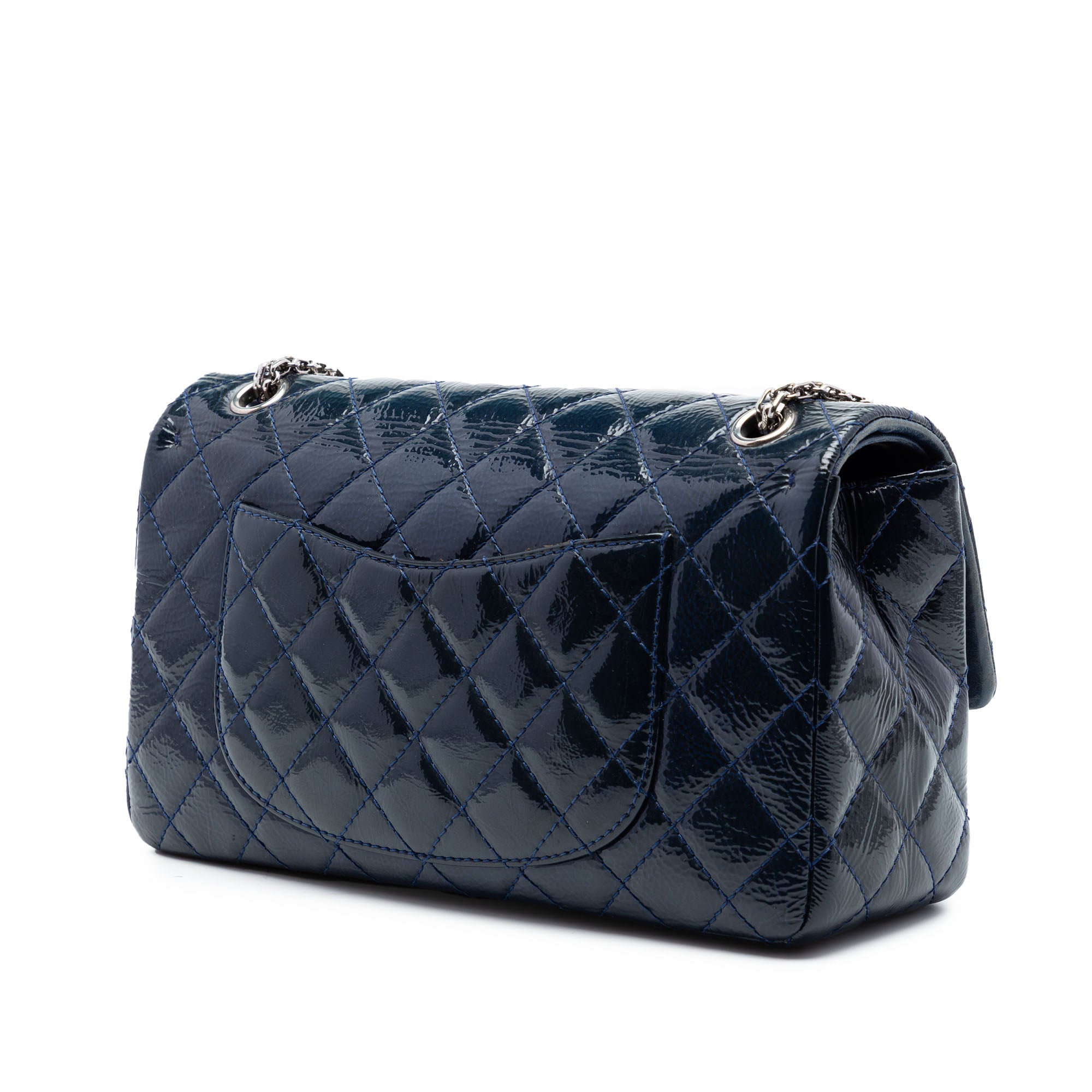 Quilted Crinkled Patent Reissue 2.55 Double Flap 226 - Image 2