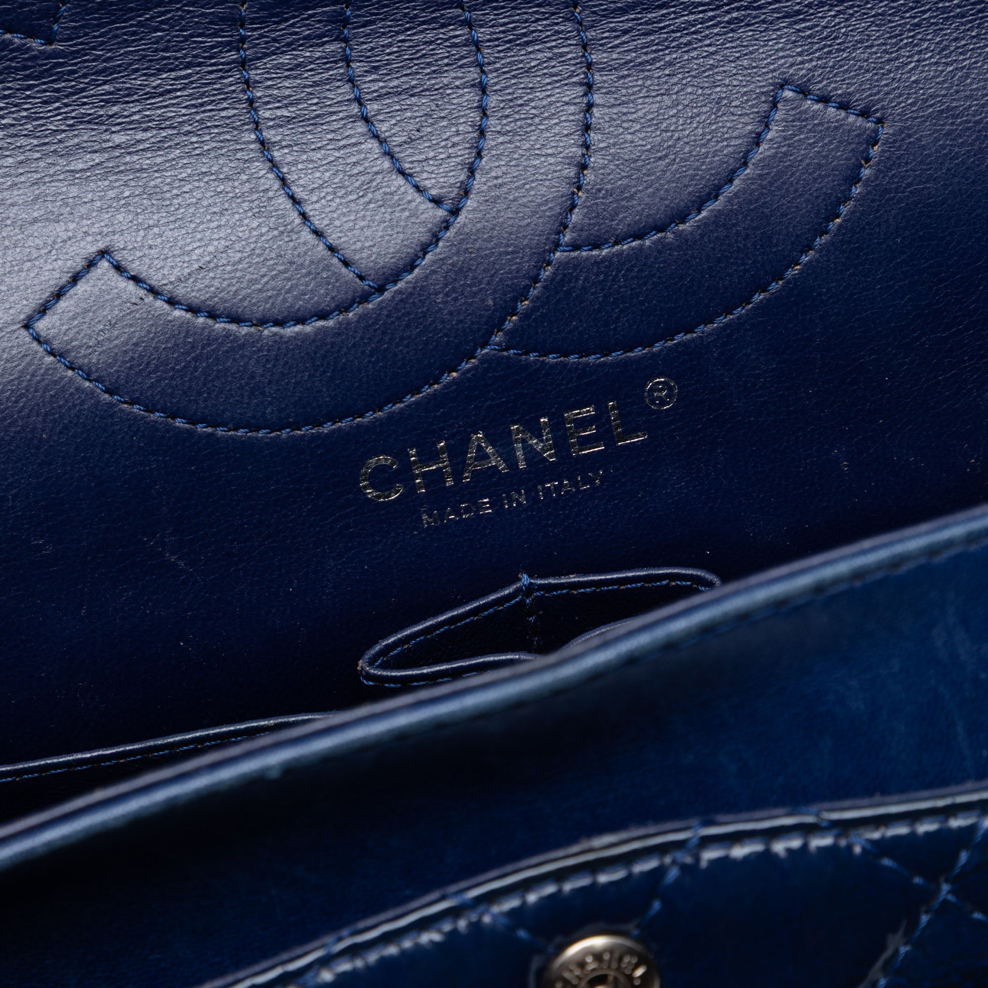 Quilted Crinkled Patent Reissue 2.55 Double Flap 226 - Image 5