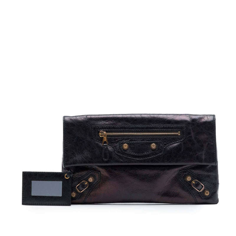 Lambskin Motocross Giant 12 Envelope Clutch - Image 7
