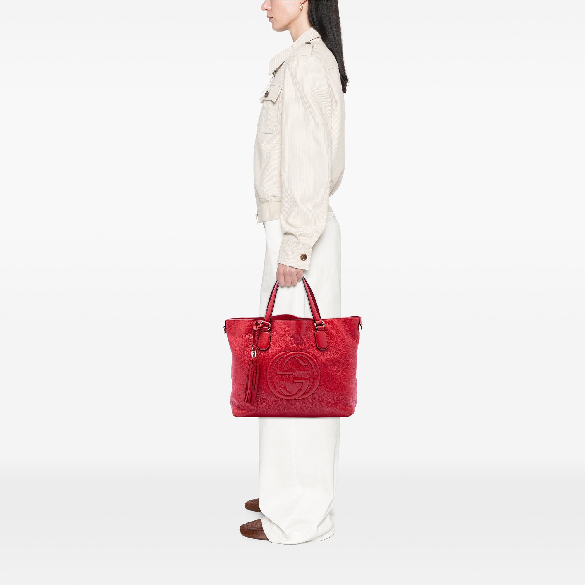 Large Leather Soho Working Tote - Image 6