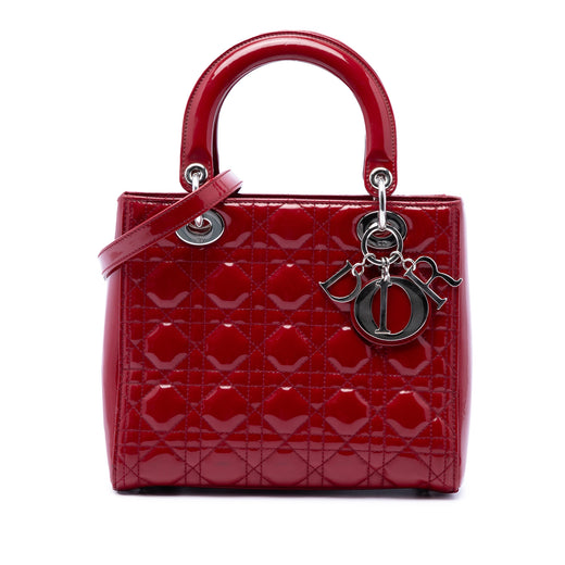 Medium Patent Cannage Lady Dior - Image 1