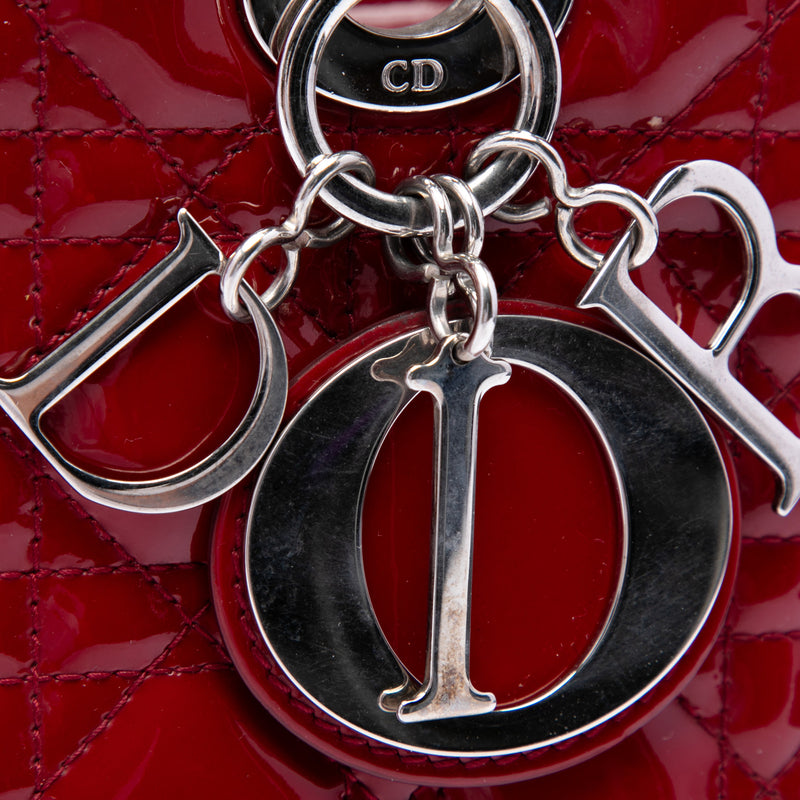 Medium Patent Cannage Lady Dior - Image 5
