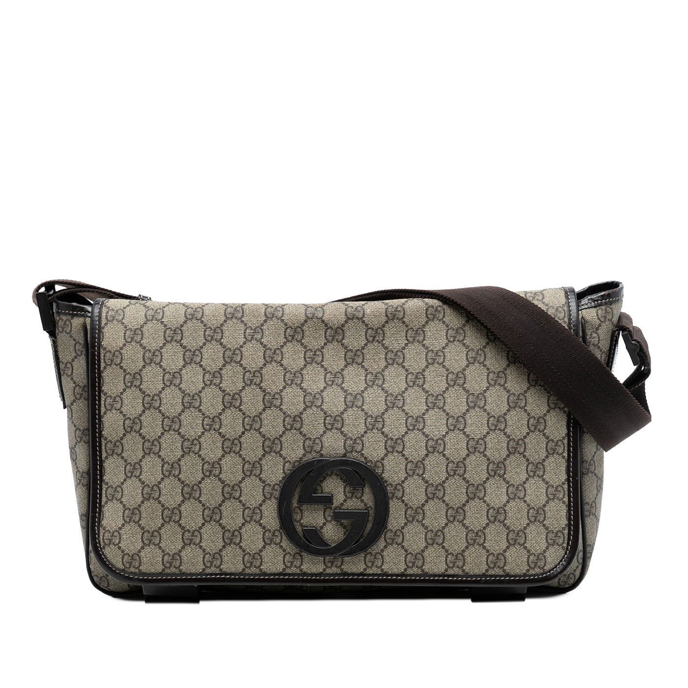 GG Supreme Interlocking G Crossbody - Image 1