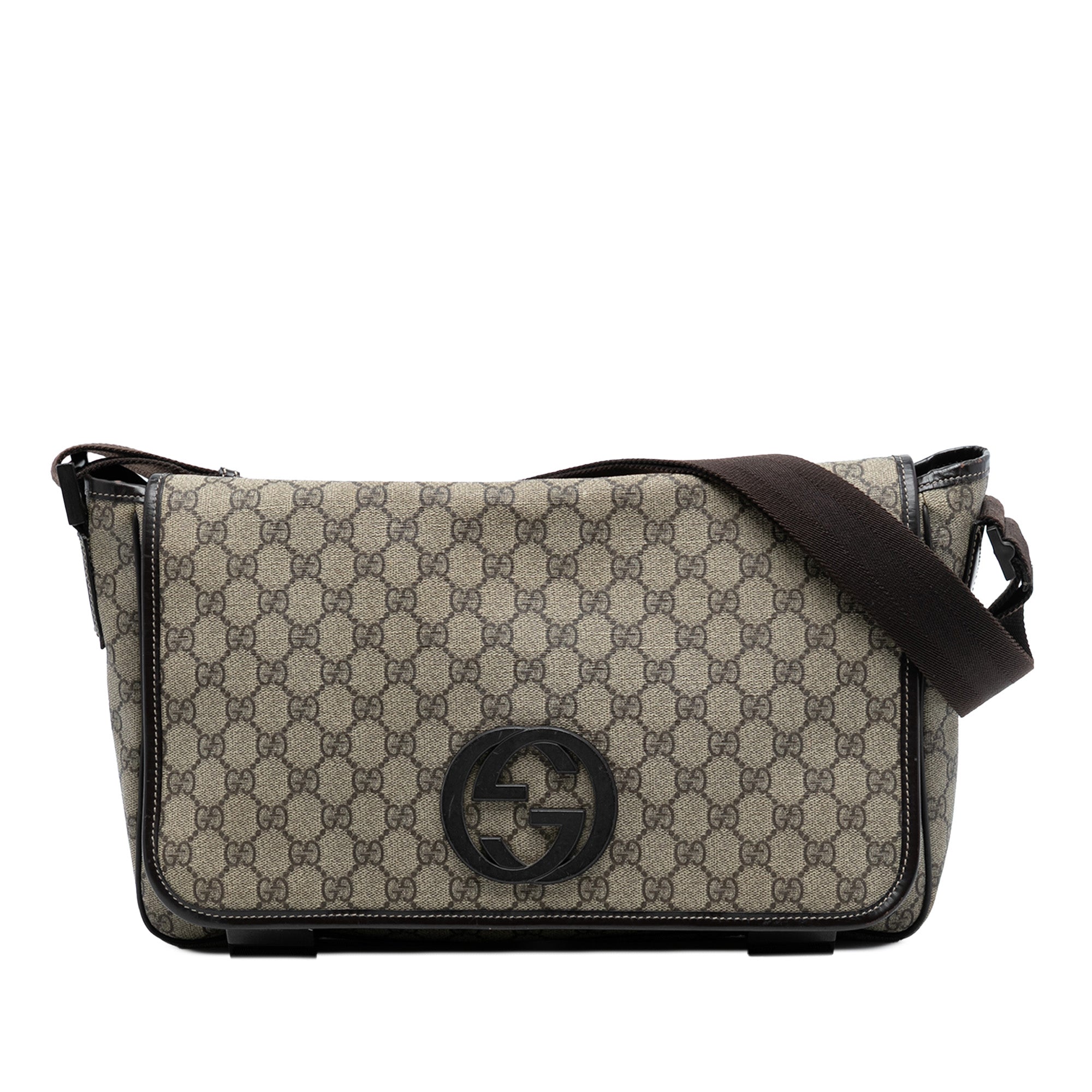 GG Supreme Interlocking G Crossbody - Image 1