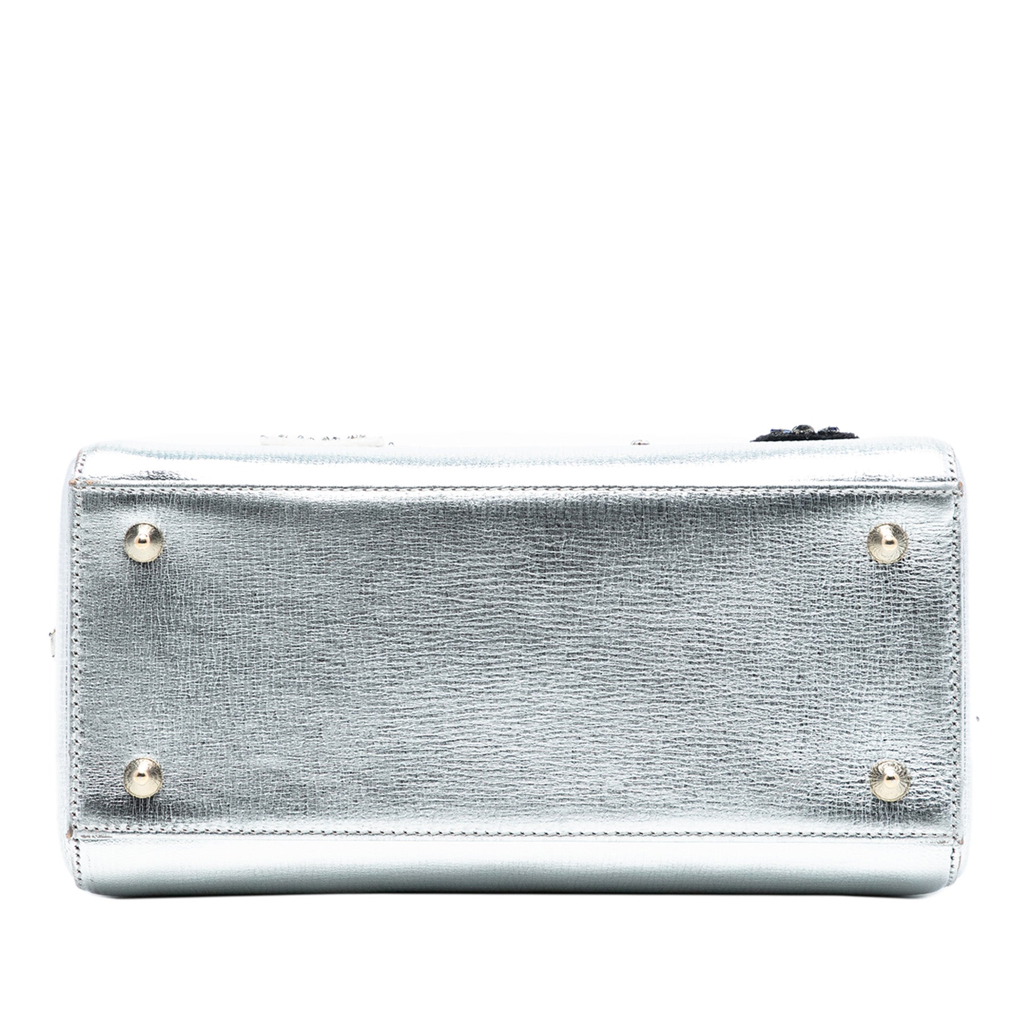 Medium Calfskin Patch Embellished Lady Dior - Image 3