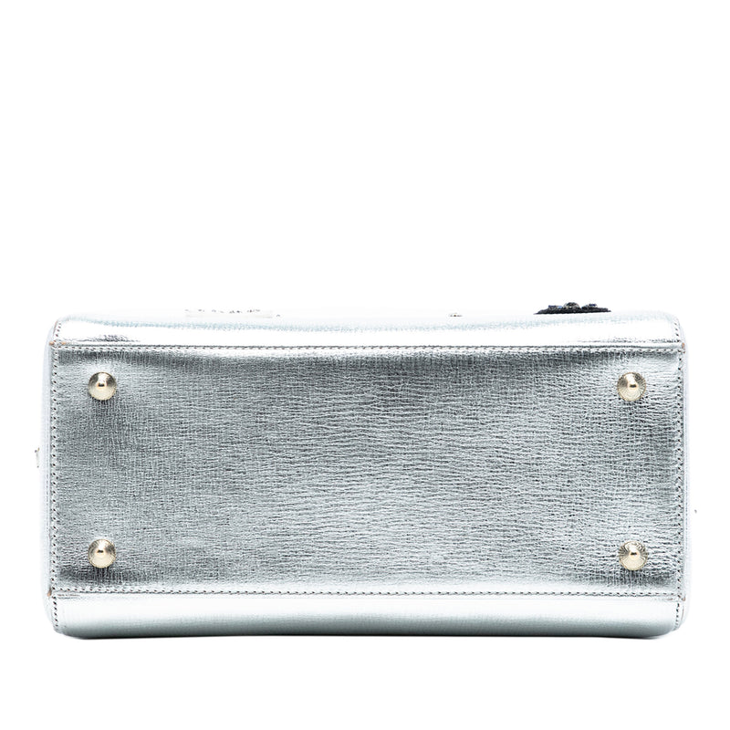 Medium Calfskin Patch Embellished Lady Dior - Image 3