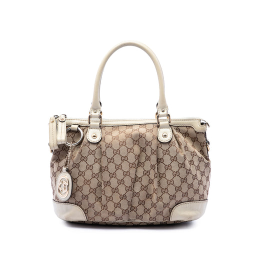 GG Canvas Sukey Satchel - Image 1