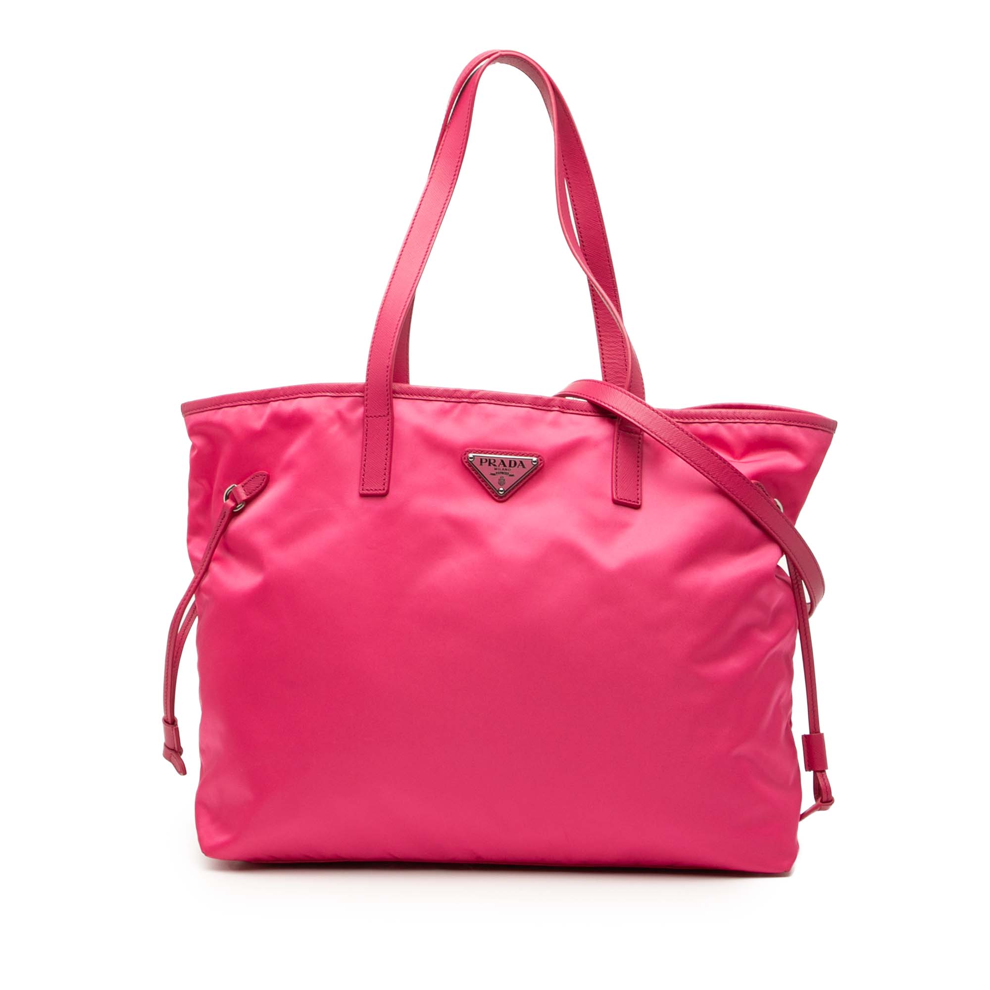 Saffiano Trimmed Tessuto Open Convertible Tote - Image 1