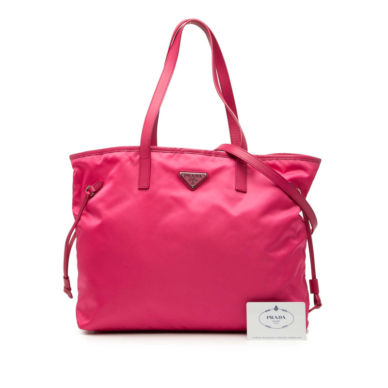 Saffiano Trimmed Tessuto Open Convertible Tote - Image 8