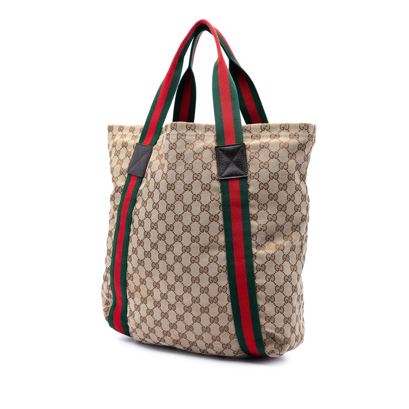 GG Canvas Web Tote - Image 2