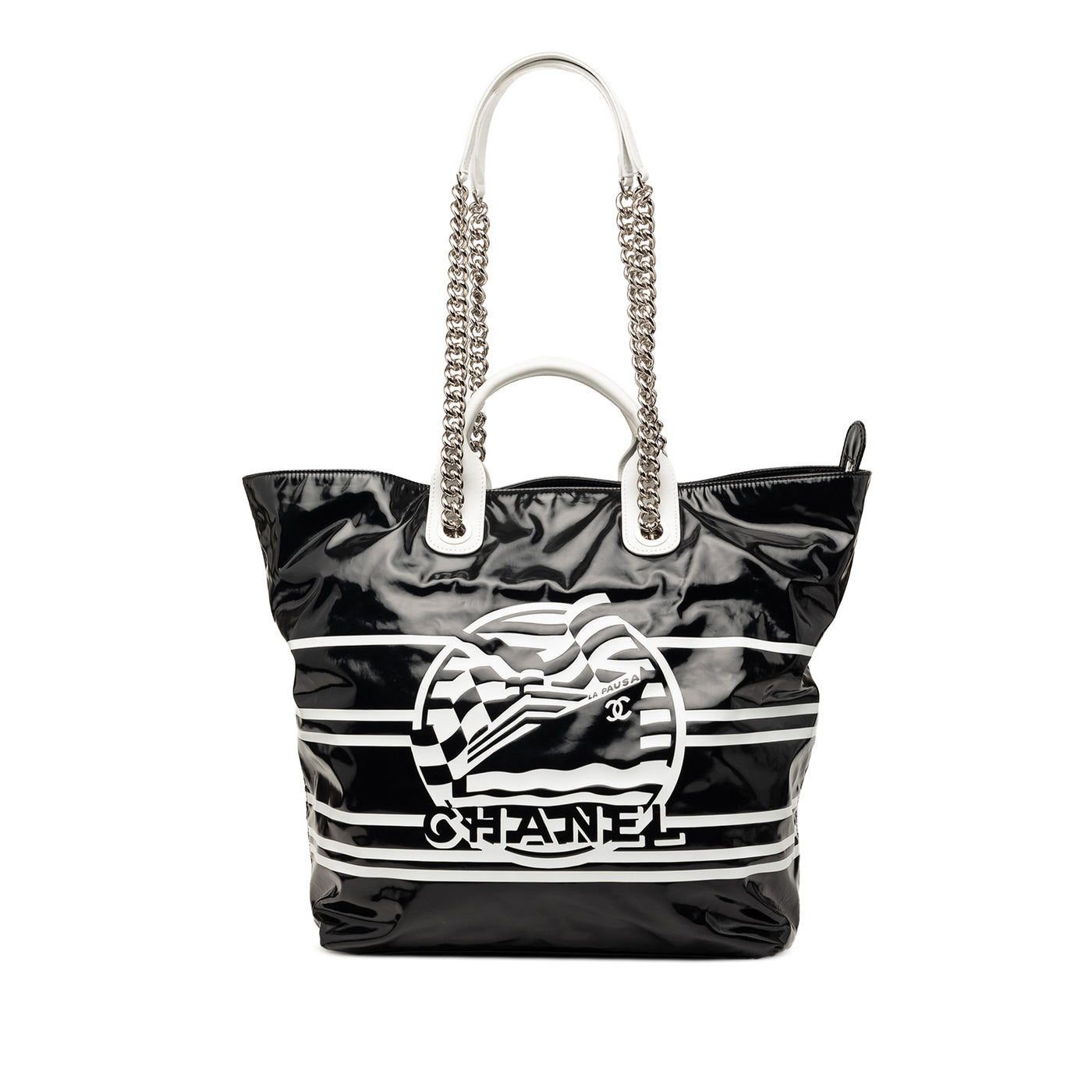Coated Canvas La Pausa Bay Shopping Satchel - Image 1