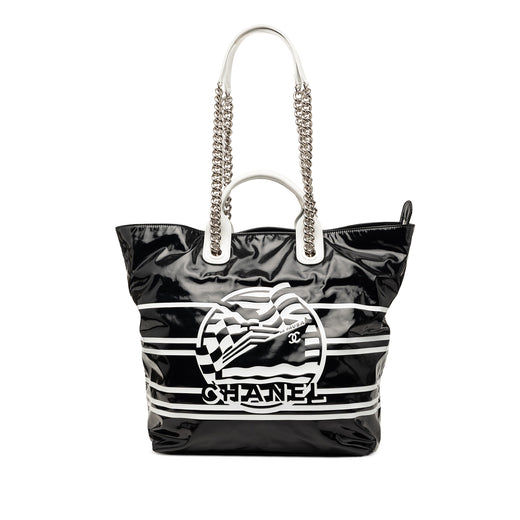 Coated Canvas La Pausa Bay Shopping Satchel - Image 1