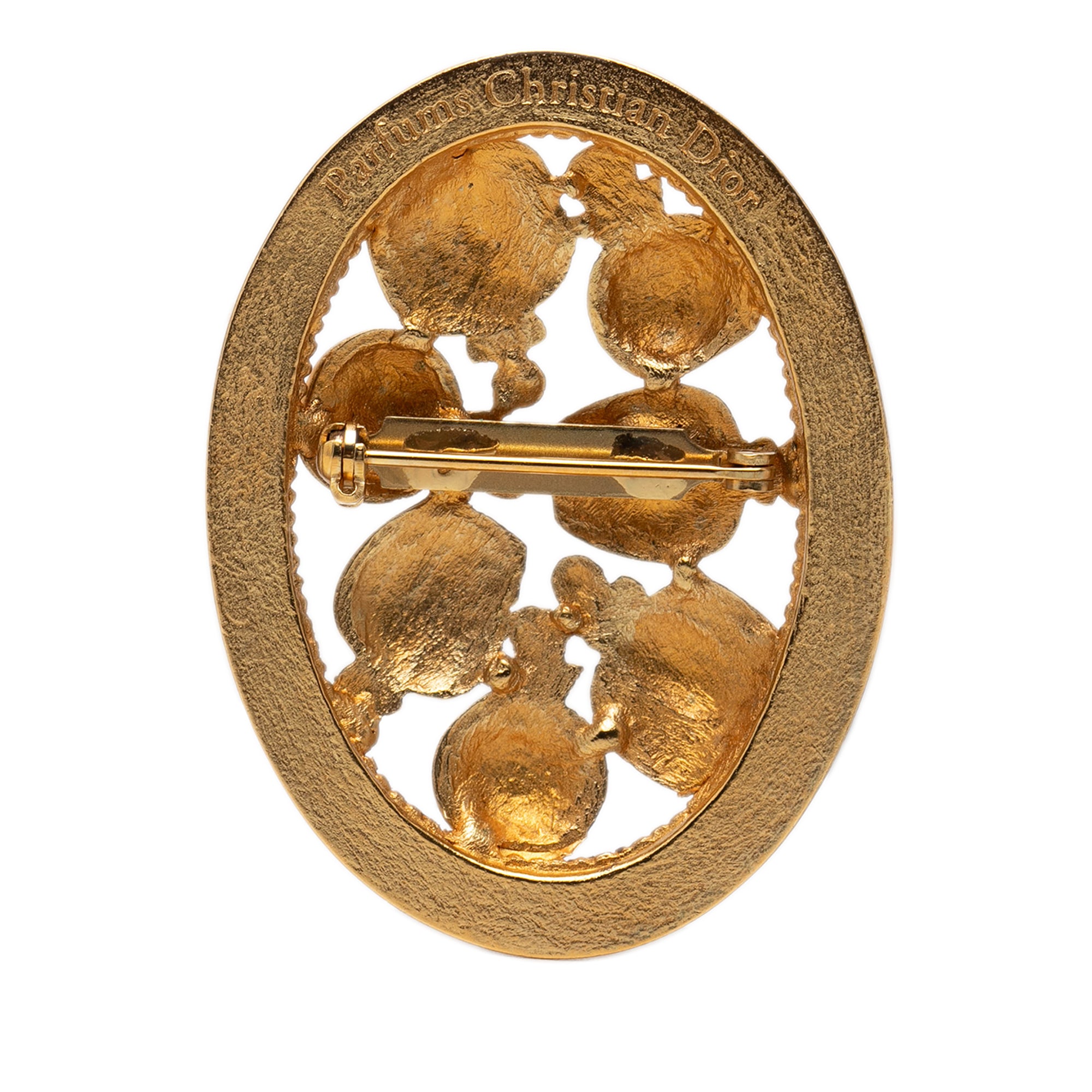 Gold Plated Perfume Bottle Brooch - Image 2