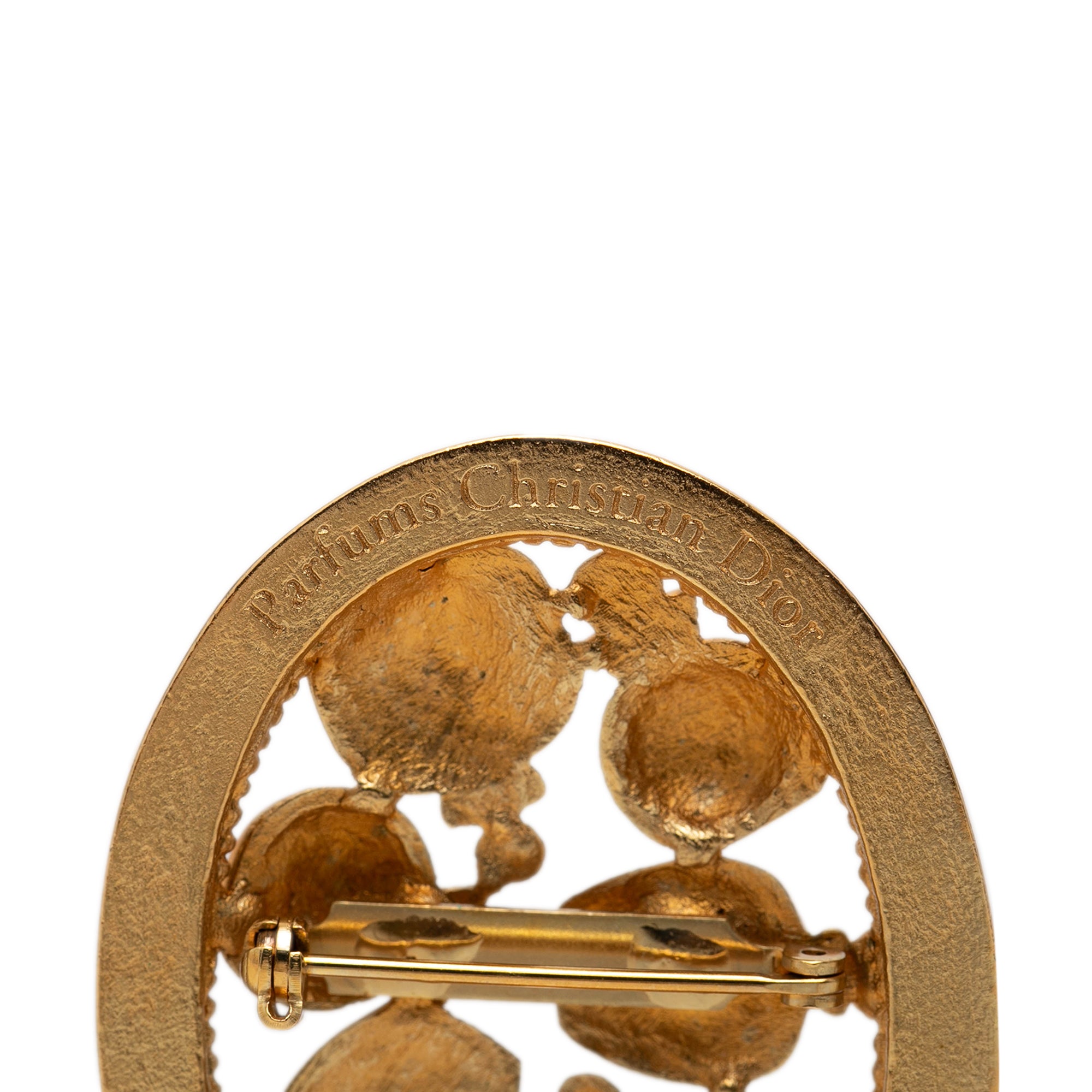 Gold Plated Perfume Bottle Brooch - Image 3