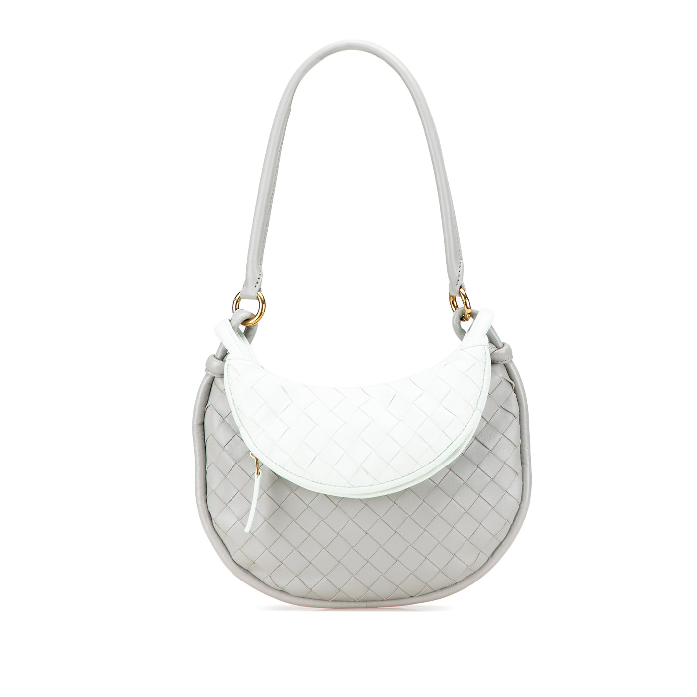 Small Bicolor Lambskin Intrecciato Gemelli Bag - Image 1