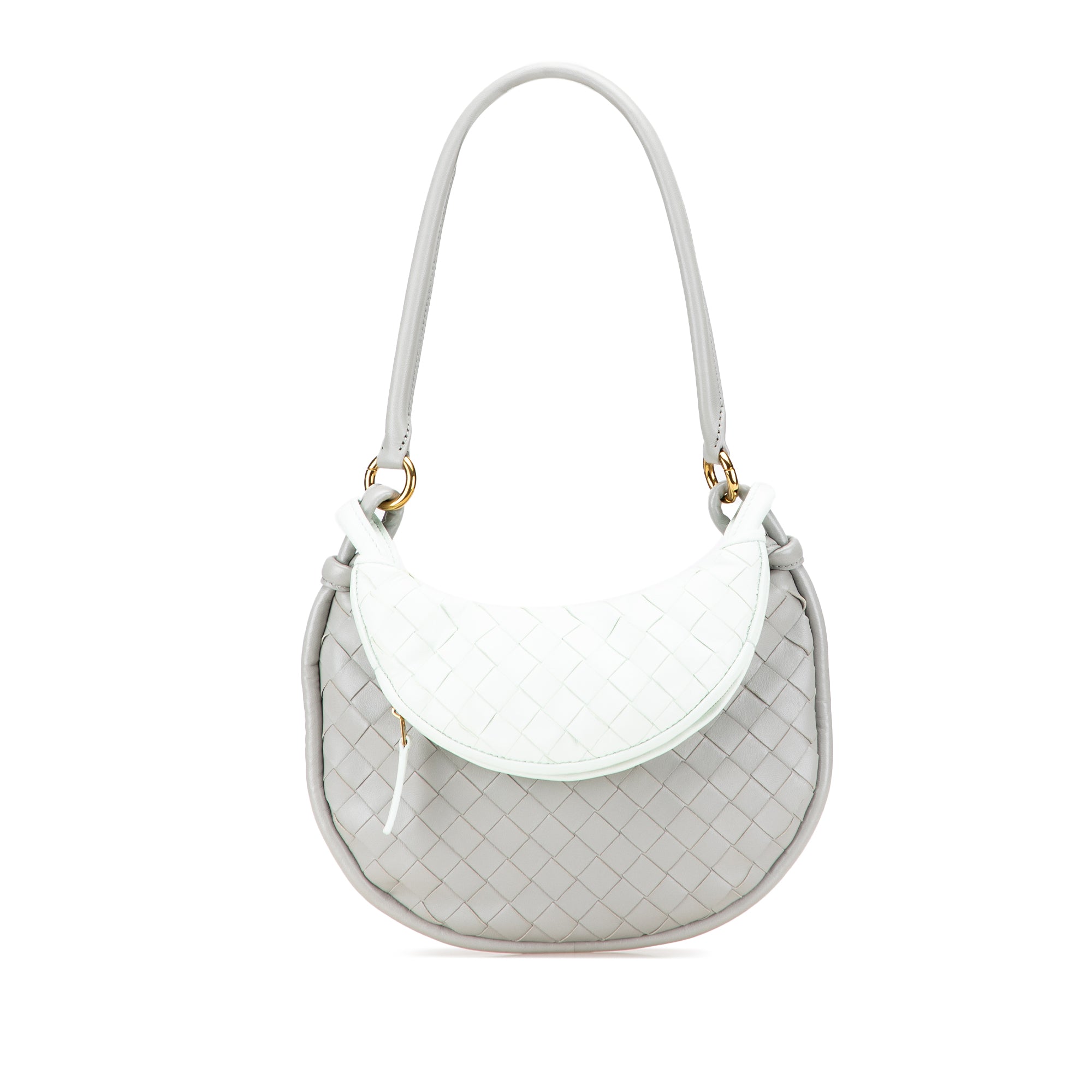 Small Bicolor Lambskin Intrecciato Gemelli Bag - Image 1