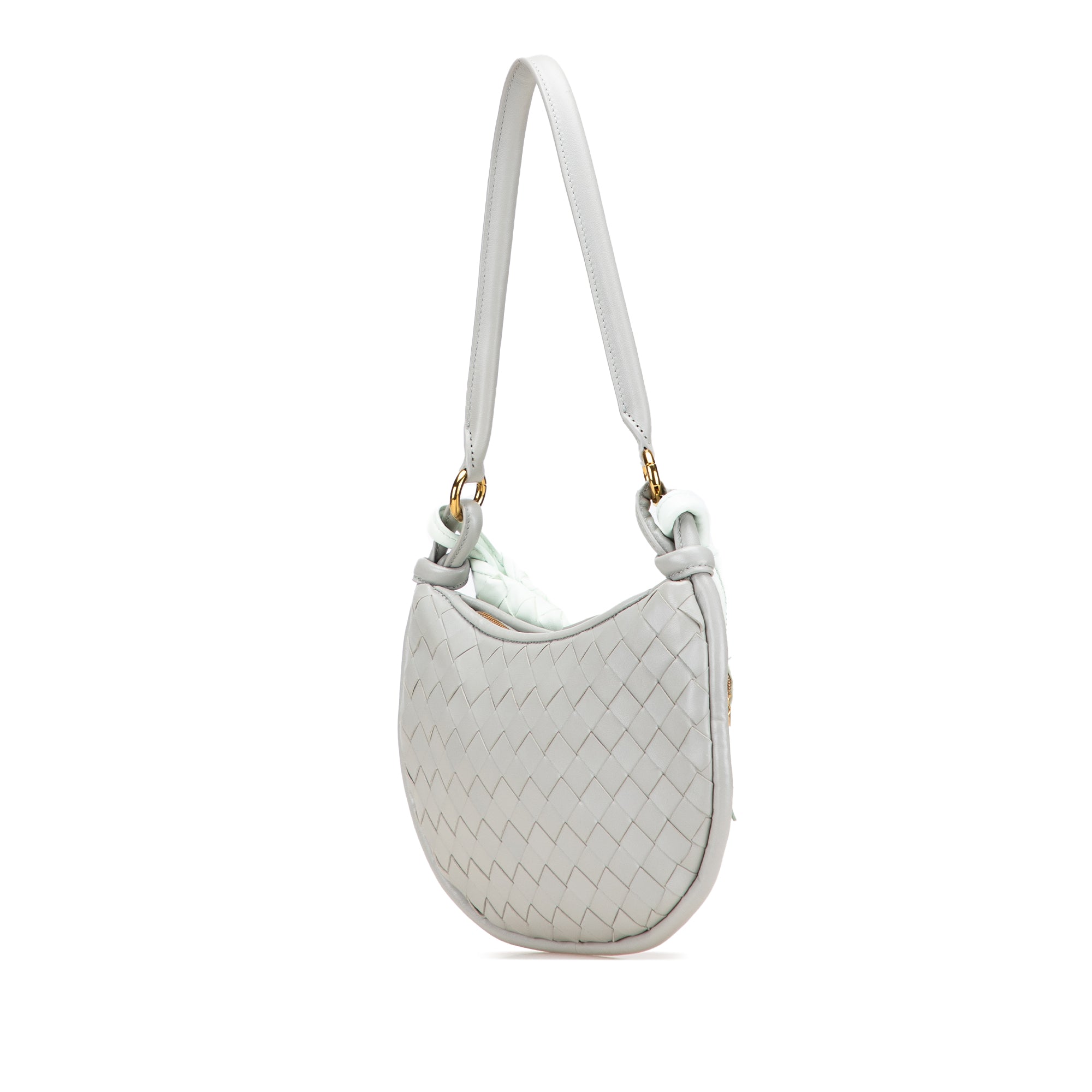 Small Bicolor Lambskin Intrecciato Gemelli Bag - Image 2