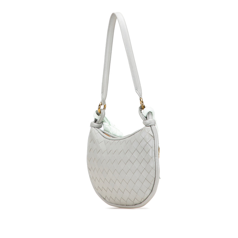 Small Bicolor Lambskin Intrecciato Gemelli Bag - Image 2