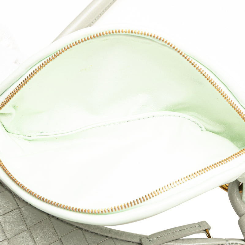 Small Bicolor Lambskin Intrecciato Gemelli Bag - Image 7
