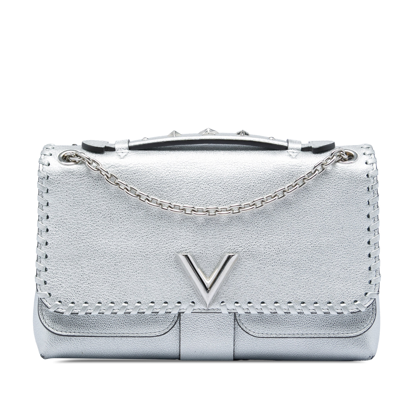 Metallic Cuir Plume Ecume Very Chain Bag - Image 1