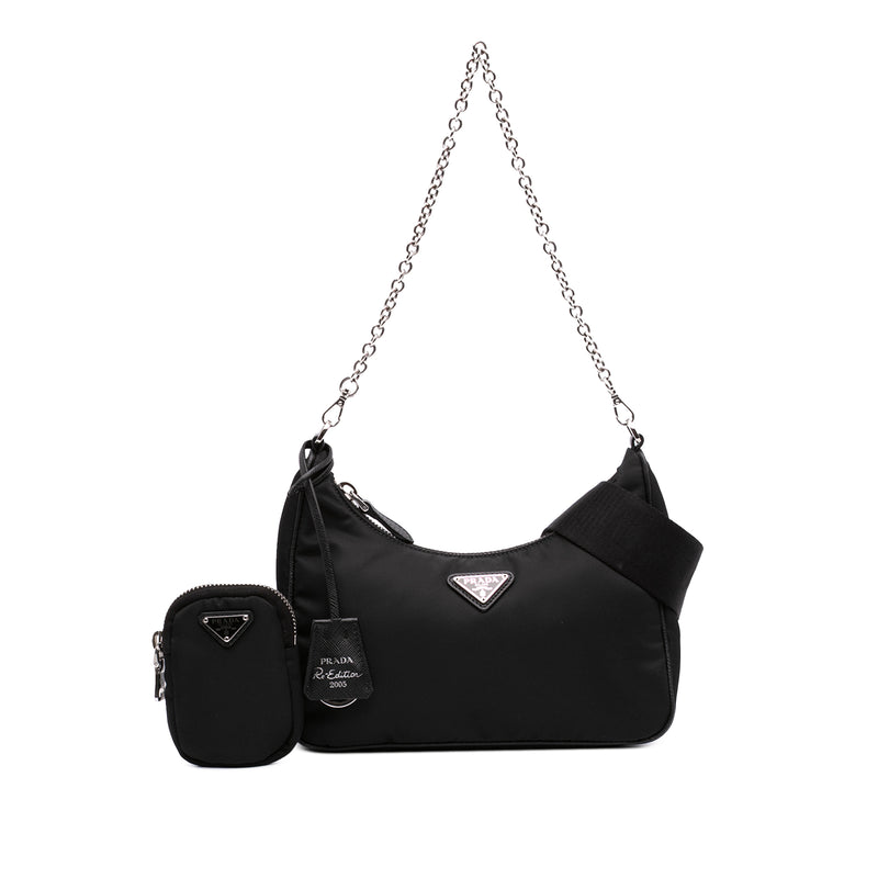 Saffiano Trimmed Re Nylon Re Edition 2005 Satchel - Image 7