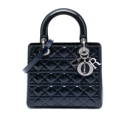 Medium Patent Cannage Lady Dior - Image 1