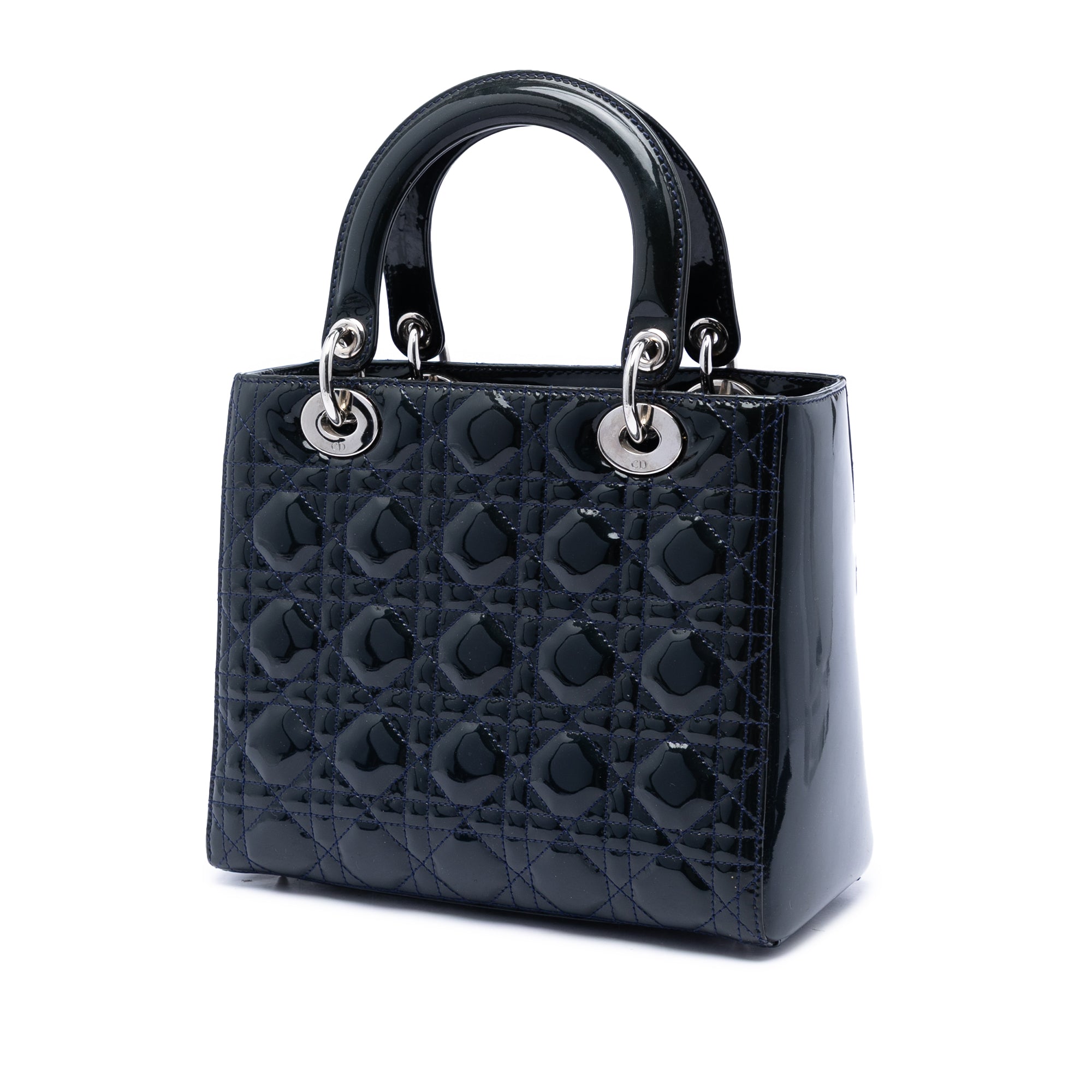 Medium Patent Cannage Lady Dior - Image 2
