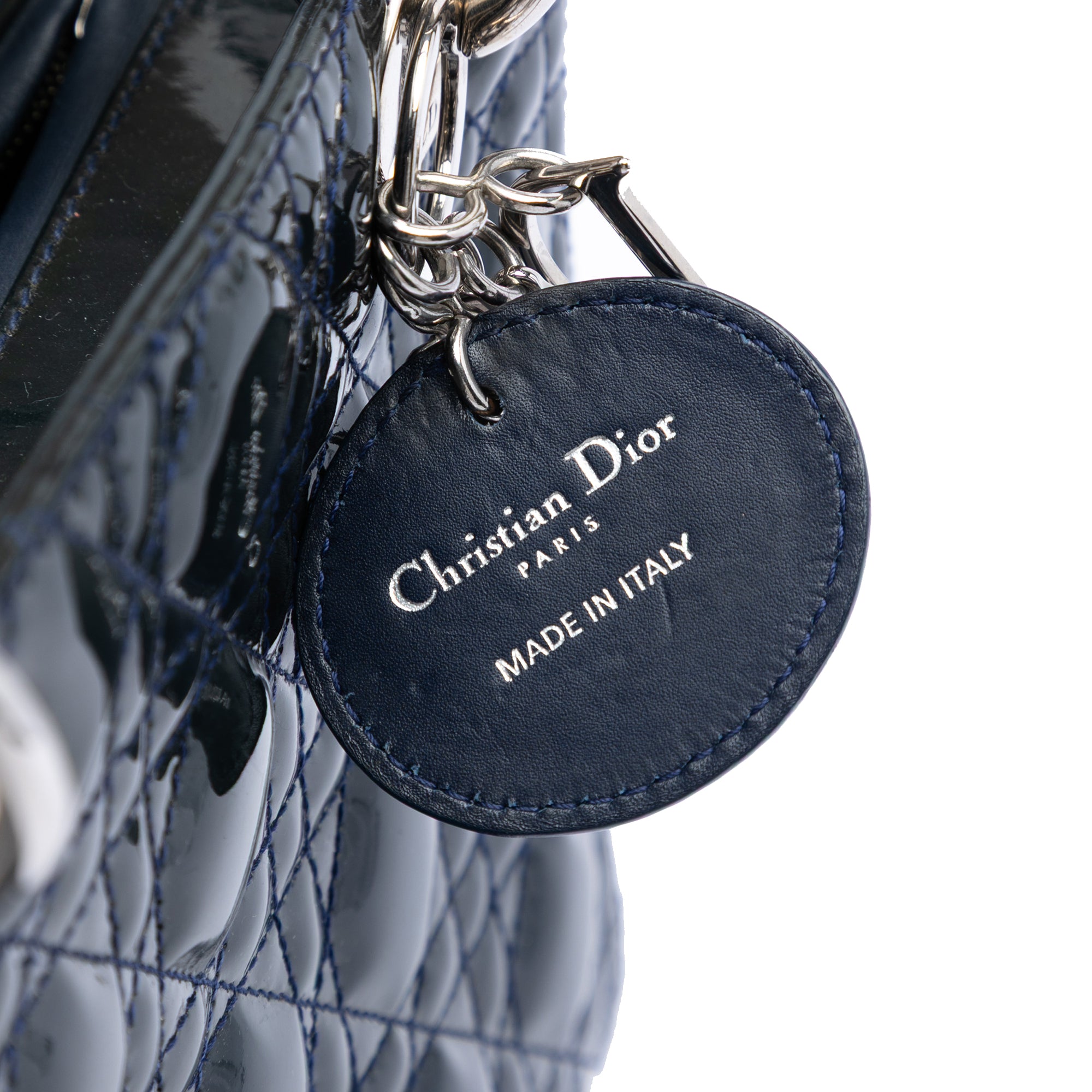 Medium Patent Cannage Lady Dior - Image 5