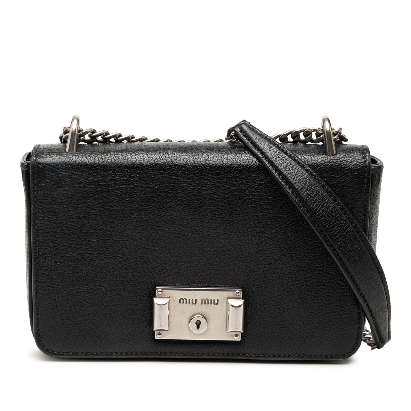 Goatskin Madras Flap Crossbody - Image 1