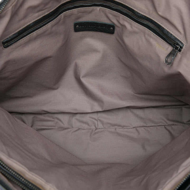 Intrecciato Trimmed Leather Business Bag - Image 4