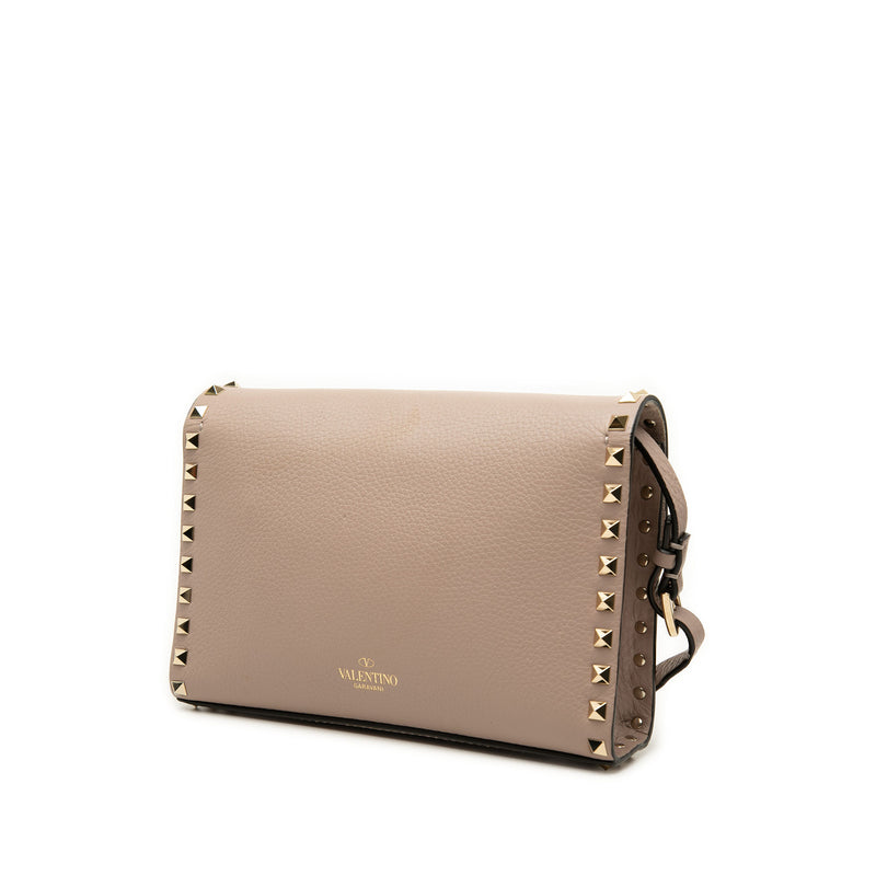 Small Pebbled Calfskin Rockstud Flap Crossbody - Image 2