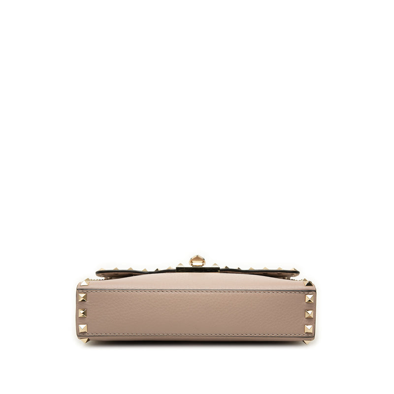 Small Pebbled Calfskin Rockstud Flap Crossbody - Image 3