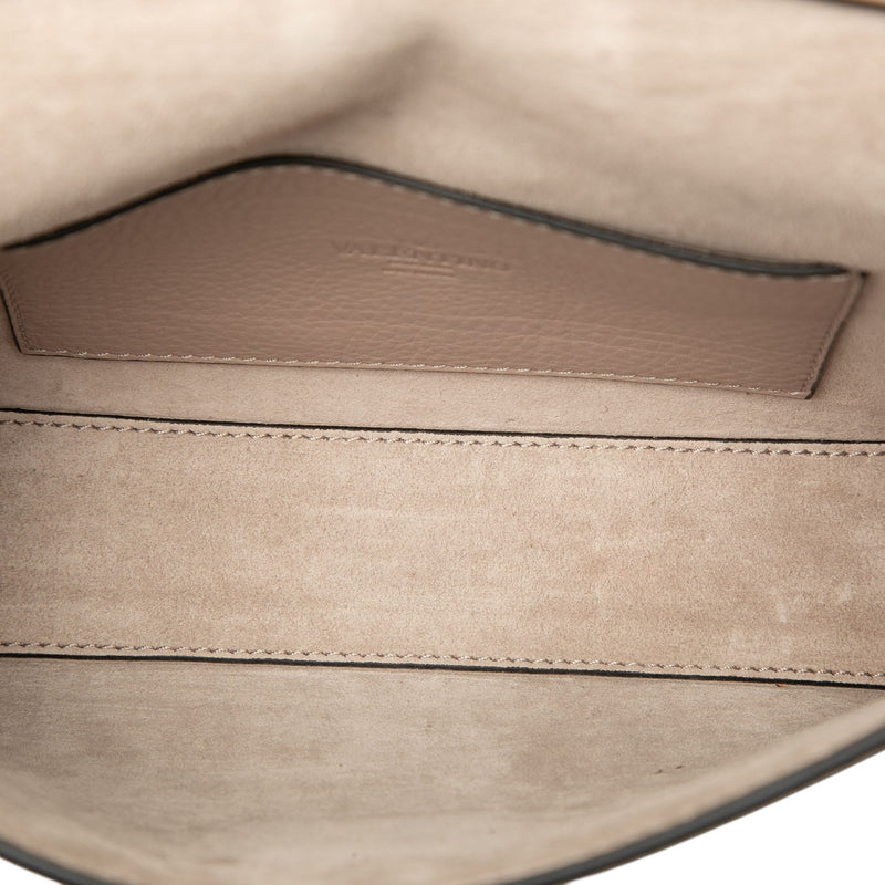 Small Pebbled Calfskin Rockstud Flap Crossbody - Image 4