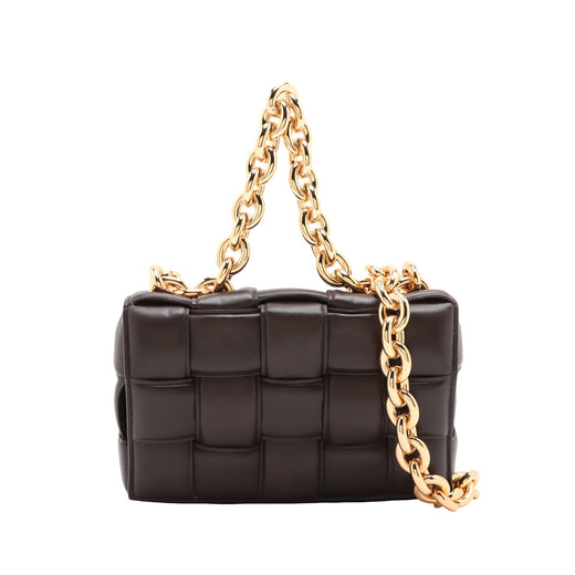 Nappa Intrecciato Padded Chain Cassette Satchel - Image 1
