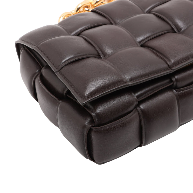 Nappa Intrecciato Padded Chain Cassette Satchel - Image 9