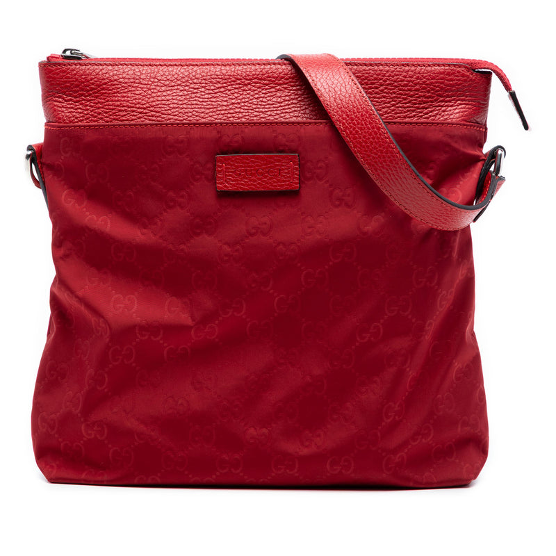 GG Nylon Flat Messenger Bag