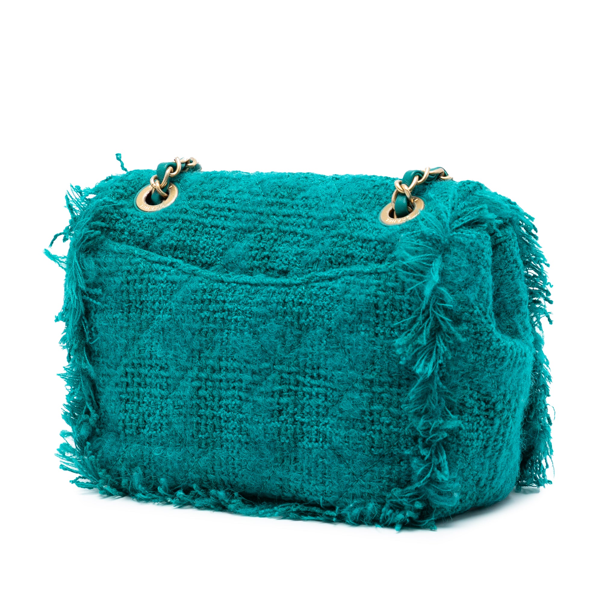 Small Wool Tweed Giant Logo Flap - Image 2
