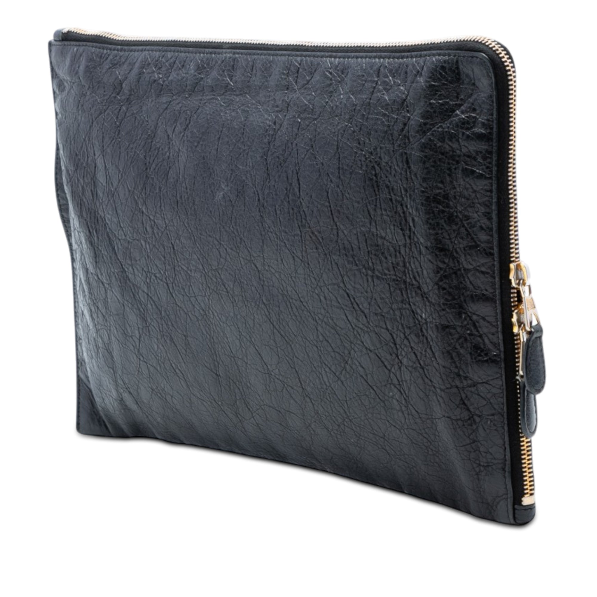Lambskin Motocross Giant 12 Zip Around Flat Clutch - Image 2