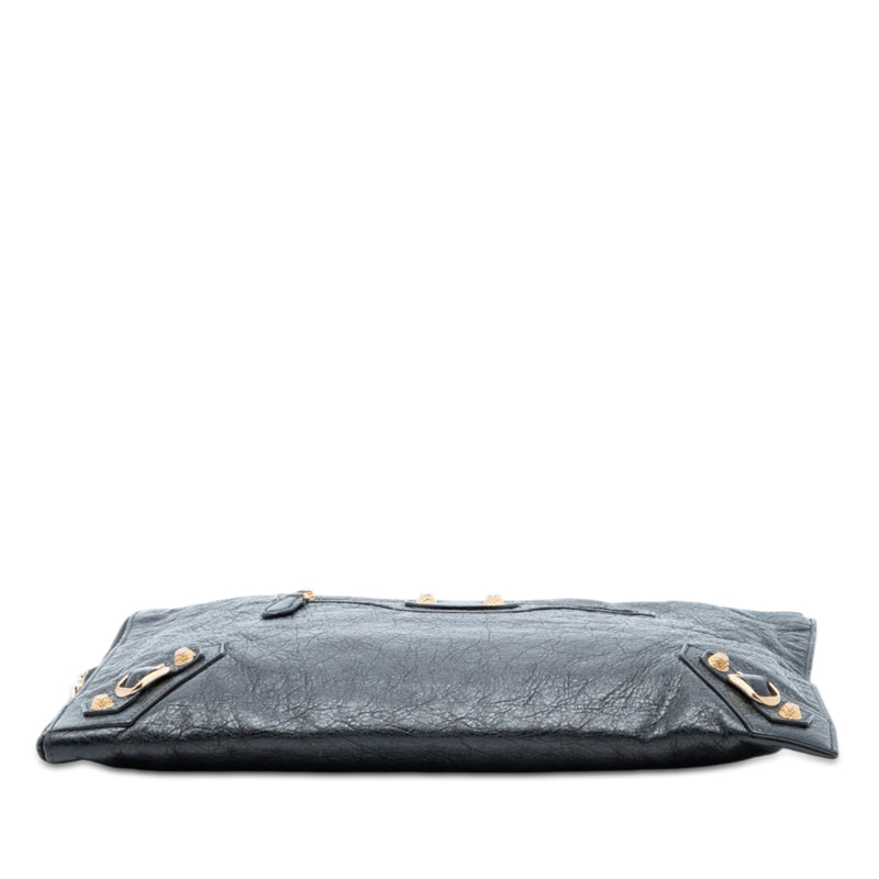 Lambskin Motocross Giant 12 Zip Around Flat Clutch - Image 3