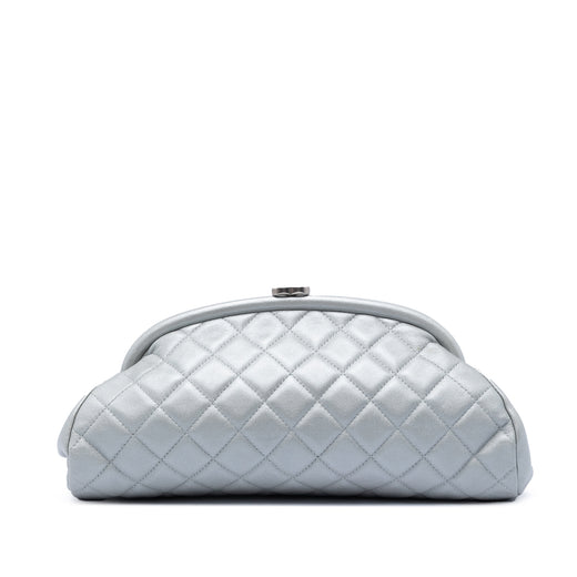 Quilted Lambskin Timeless Kisslock Clutch - Image 1