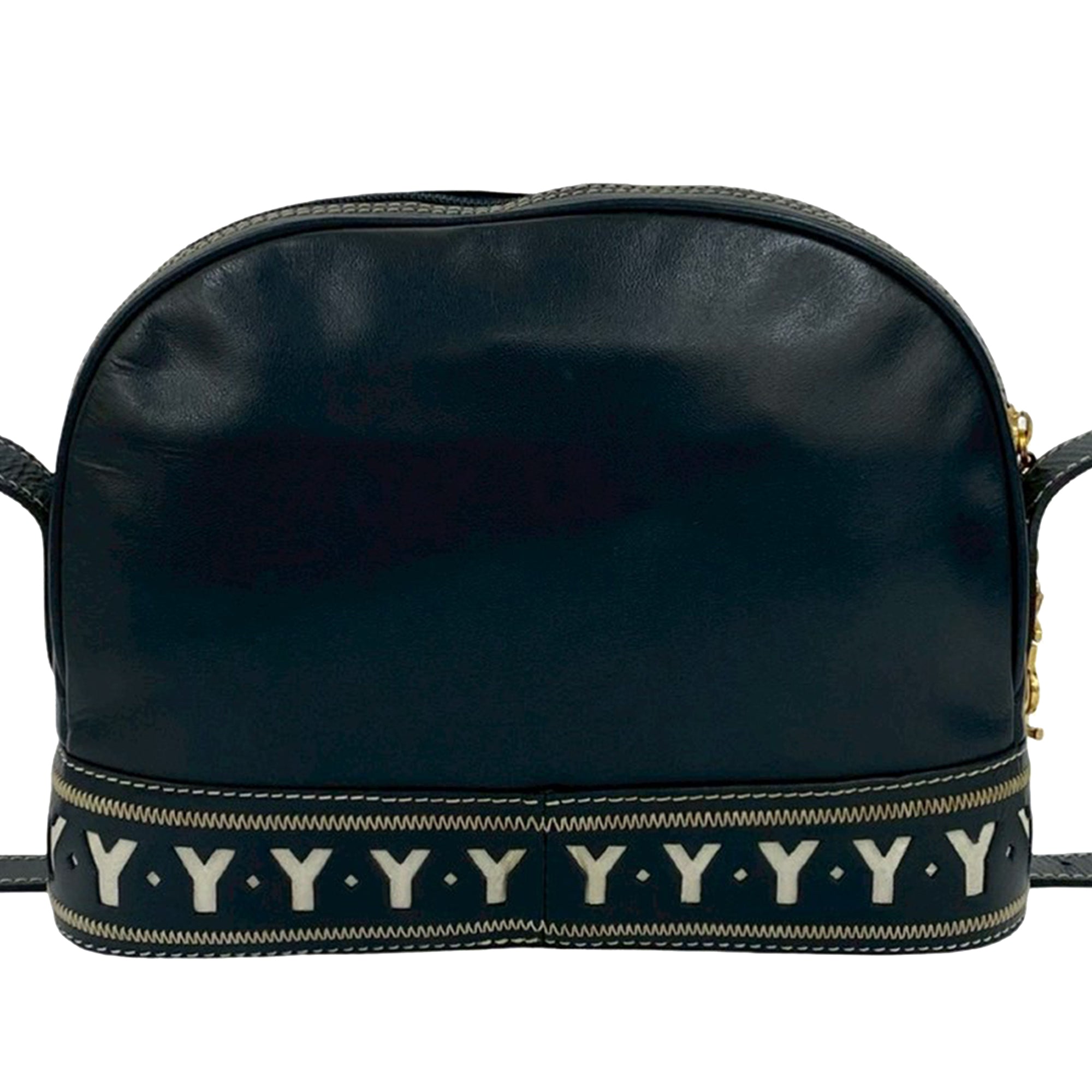 Leather Y Cutout Crossbody - Image 2