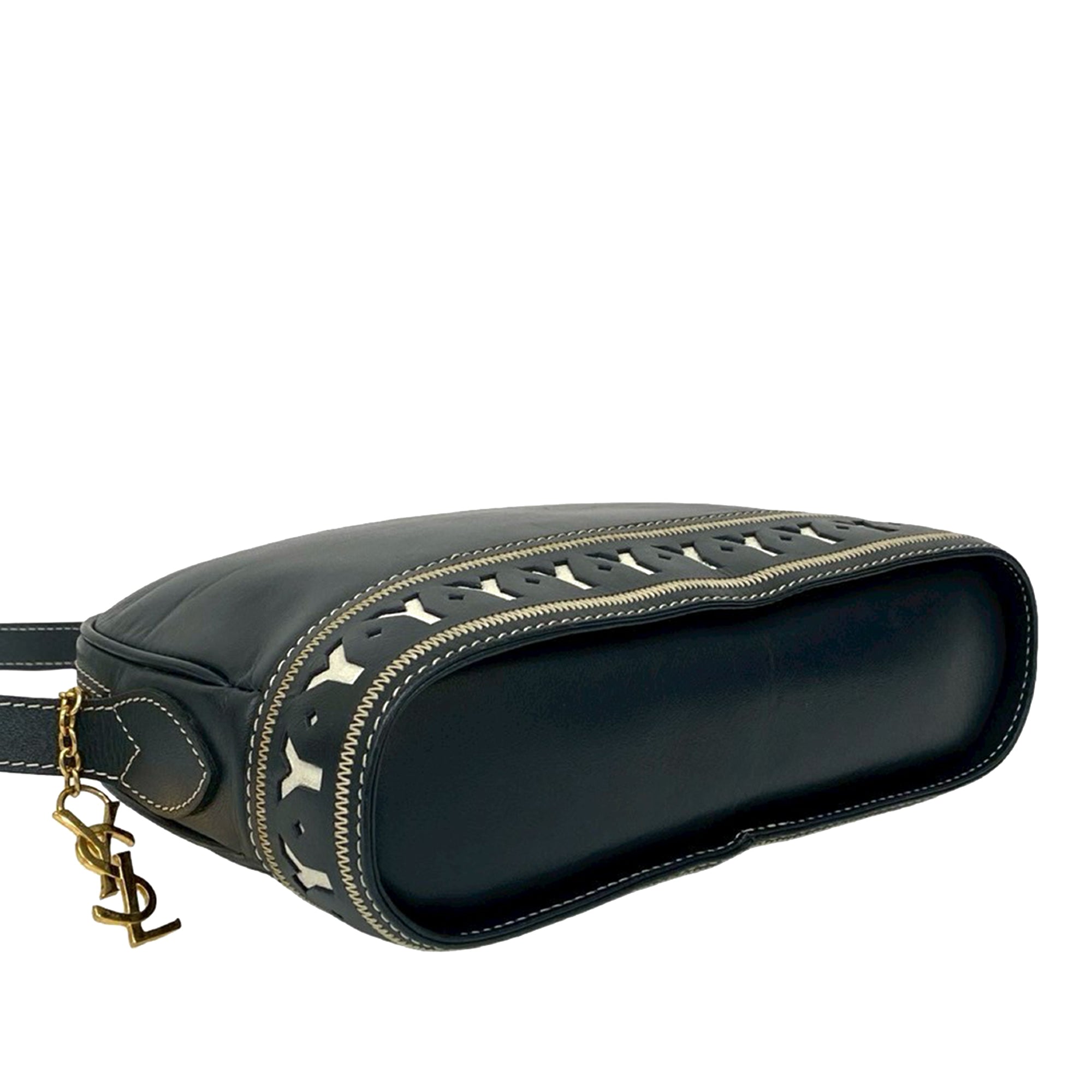 Leather Y Cutout Crossbody - Image 3