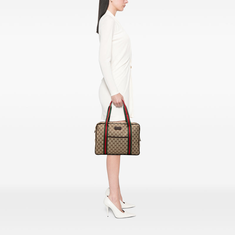GG Canvas Web Business Bag - Image 7